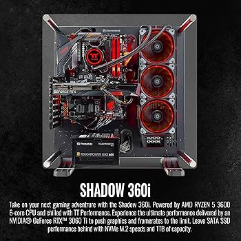 Amazon.com: Thermaltake Shadow 360i Liquid-Cooled PC (AMD